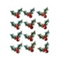 Holly 3D Stickers 12 Pack image number 1