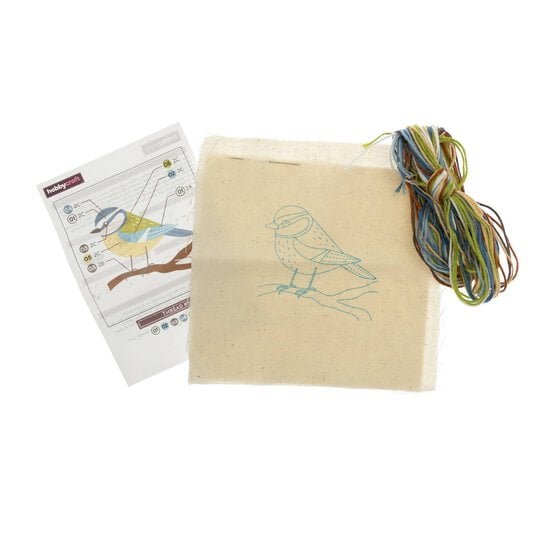 Mini Blue Tit Embroidery Kit image number 3