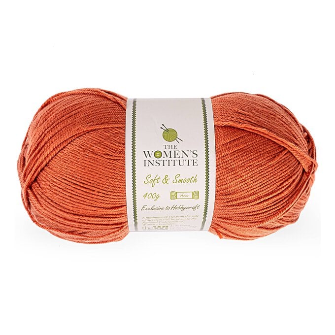 Women's Institute Salmon Soft and Smooth Aran Yarn 400g image number 1