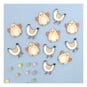Wooden Chick Decorations 12 Pack image number 1