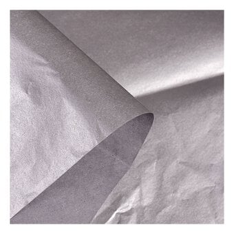 Silver Tissue Paper 50cm x 75cm 6 Pack image number 2