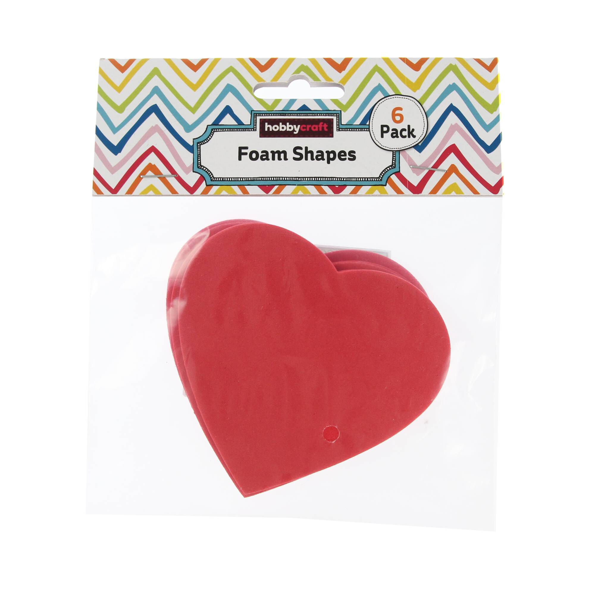 Red Heart Foam Shapes 6 Pack Hobbycraft
