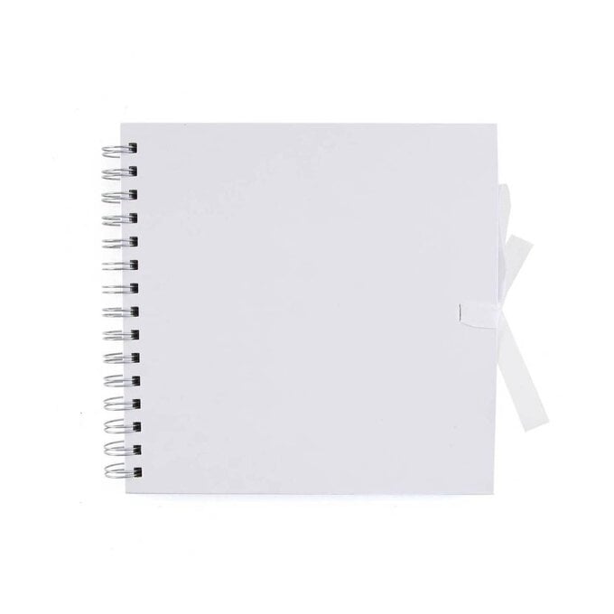 Spiral Bound White Scrapbook 12 x 12 Inches