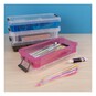 Whitefurze Allstore 0.75 Litre Transparent Pink Storage Box  image number 5