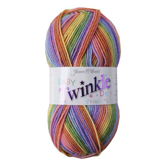 James C Brett Pastel Multi Baby Twinkle DK 100g image number 1