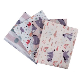 Winnie the Pooh Think Happy Be Happy Fat Quarters 4 Pack