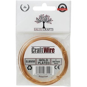 Salix Gold-Plated Wire 0.8mm x 3m