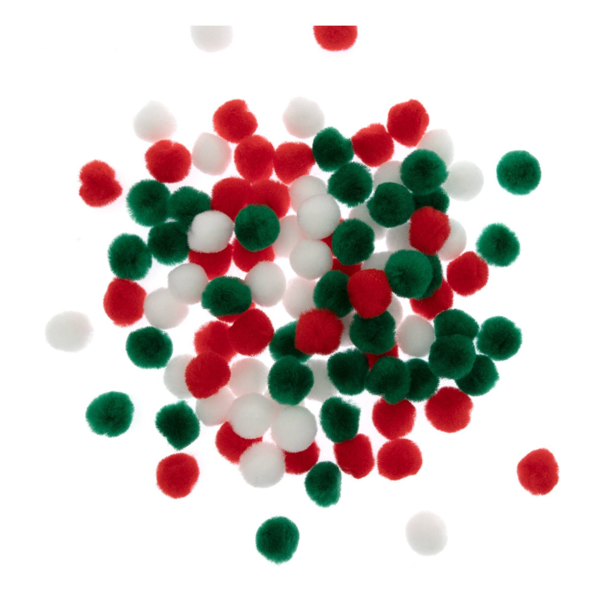 Craft Factory Pompons – 20 Stück, Grün, 25 Mm, Für Bastelprojekte