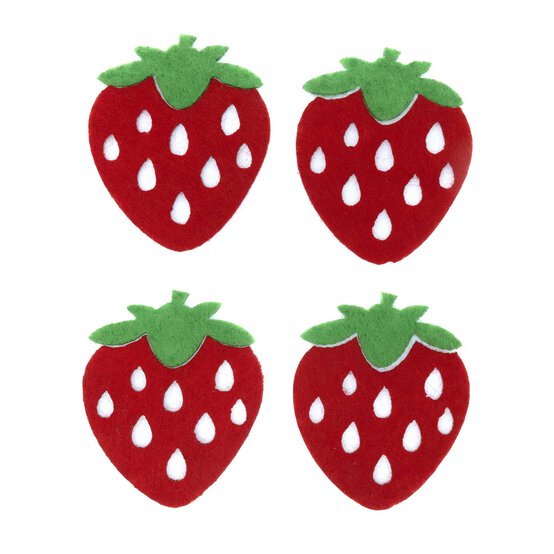 Felt Strawberries 4 Pack image number 3
