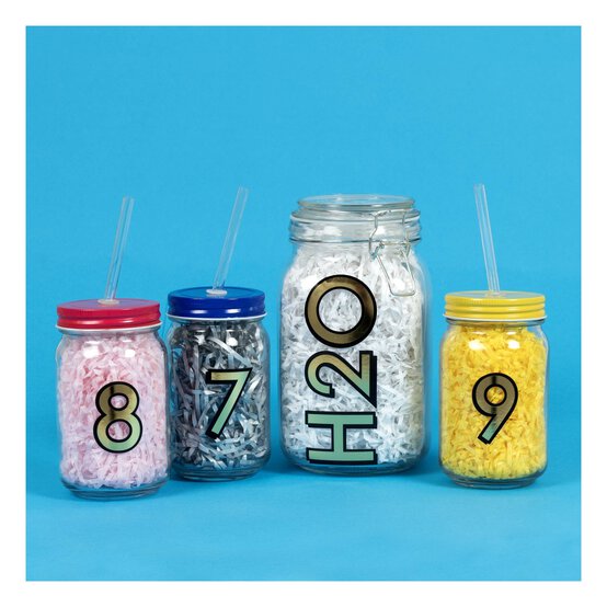 Black and Gold Vinyl Number 6 Sticker 5cm image number 3