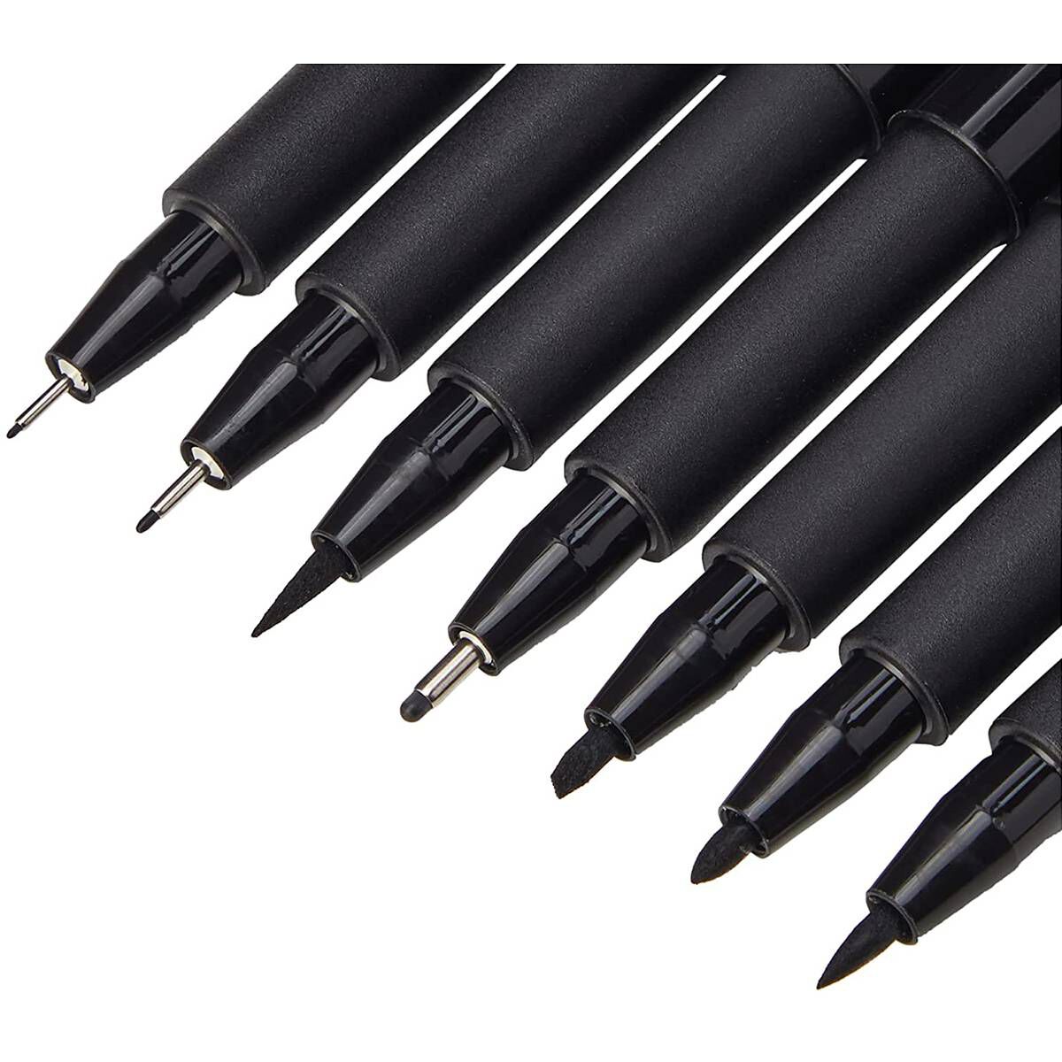 FaberCastell Black Pitt Artist Pens 8 Pack Hobbycraft
