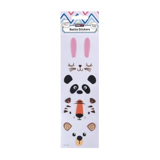 Animal Face Bottle Stickers image number 1