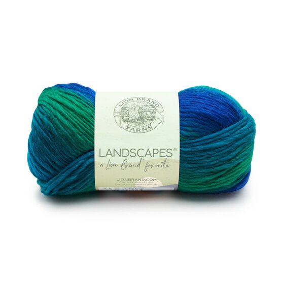 Lion Brand Blue Lagoon Landscapes Aran 100g image number 1