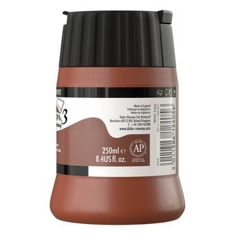 Daler-Rowney System3 Burnt Sienna Screen Printing Acrylic Ink 250ml image number 2