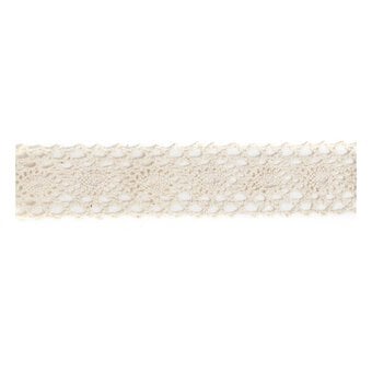 Cream Cotton Lace Ribbon 30mm x 5m