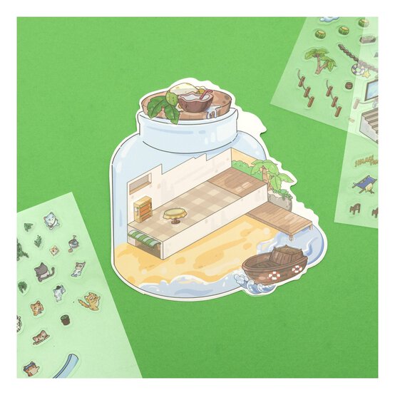 Mini Summer Holiday Scene Stickers image number 3