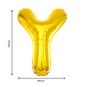 Extra Large Gold Foil Letter Y Balloon image number 2