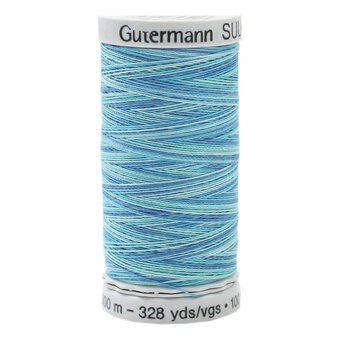 Gutermann Blue Sulky Cotton Thread 30 Weight 300m (4014)