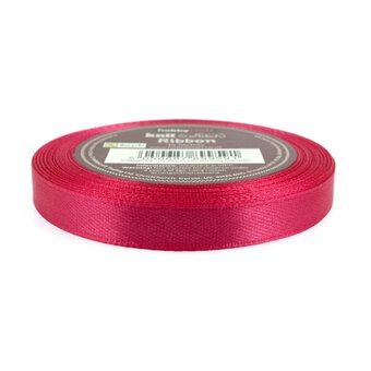 Shocking Pink Satin Ribbon 9mm x 15m