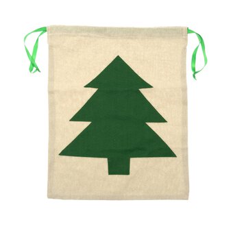 Christmas Tree Canvas Bag 43cm