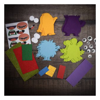 Make Your Own Felt Monsters Kit 12 Pack 