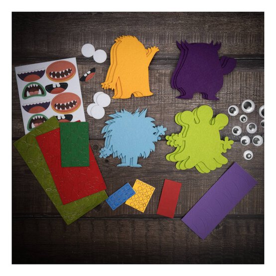 Make Your Own Felt Monsters Kit 12 Pack  image number 2