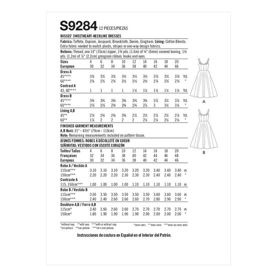 Simplicity Women&rsquo;s Dress Sewing Pattern S9284 (12-20) image number 2