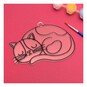 Sleepy Cat Plastic Suncatcher image number 2