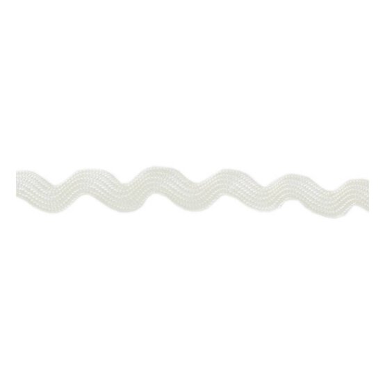 Ivory Ric Rac Ribbon 6mm x 4m image number 2