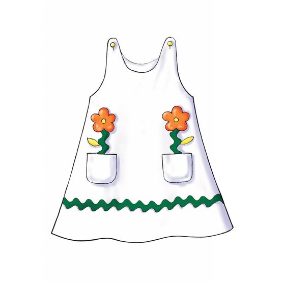 Butterick Toddler Dress Sewing Pattern 3372 (1-3) image number 6