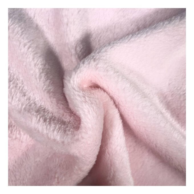 Pink Cuddle Fleece Fabric by the Metre image number 1