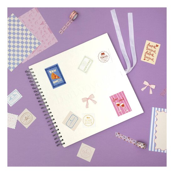 Striped Pink Bow Card Toppers 4 Pack image number 2