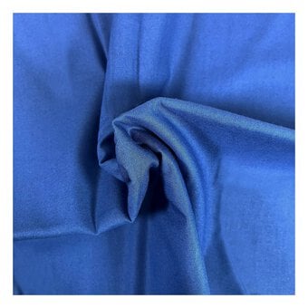 Cobalt Organic Premium Cotton Fabric by the Metre