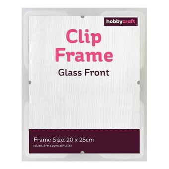 Glass Clip Frame 20cm x 25cm