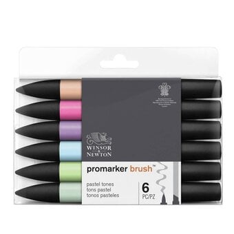 Winsor & Newton Pastel Promarker Brush 6 Pack