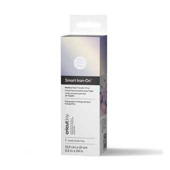 Cricut Joy Blue Holographic Iron-On 5.5 x 24 Inches