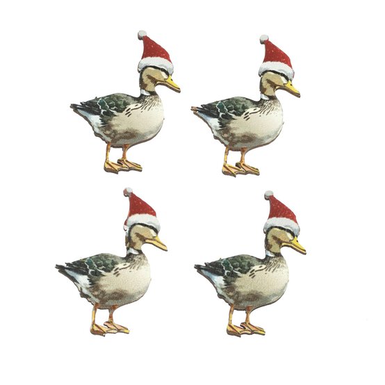 Duck Wooden Toppers 4 Pack image number 1
