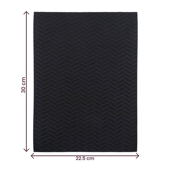 Black Wavy Embossed EVA Foam Sheet 22.5cm x 30cm image number 5