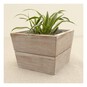 Natural Wooden Planter 12cm x 12cm x 9cm image number 2