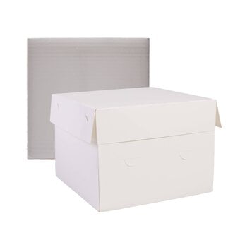 Square Cake Board and Box 8 Inches