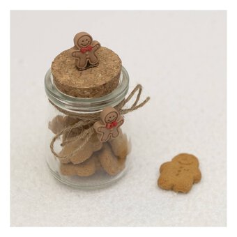 Glass Jar with Gingerbread 10cm 