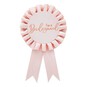 Pink and Rose Gold Bridesmaid Rosette Badge image number 1