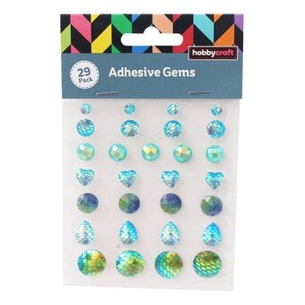 Mermaid Adhesive Gems 29 Pack