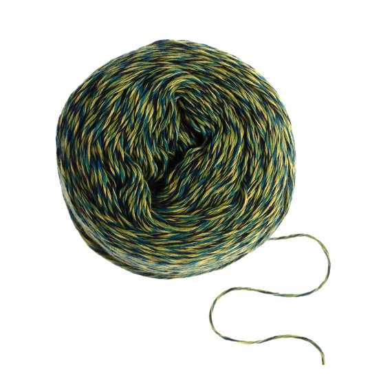 Knitcraft Green Yellow Cotton Candy Sprinkles 4 Ply 50g image number 3
