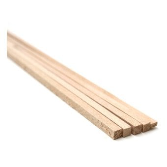 Basswood 3/16 x 3/16 x 24 Inches 5 Pack