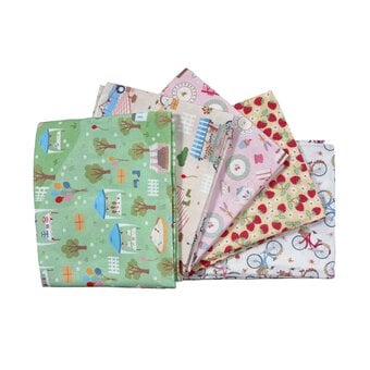 WI Village Fete Cotton Fat Quarters 5 Pack