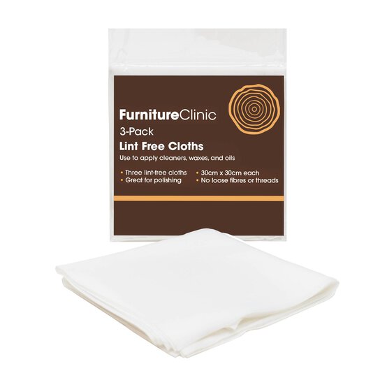 Furniture Clinic Lint Free Cloths 3 Pack image number 1