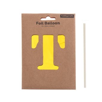 Extra Large Gold Foil Letter T Balloon image number 3