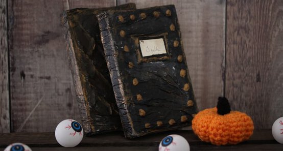 How to Make a Halloween Spooky Spell Book image number 1