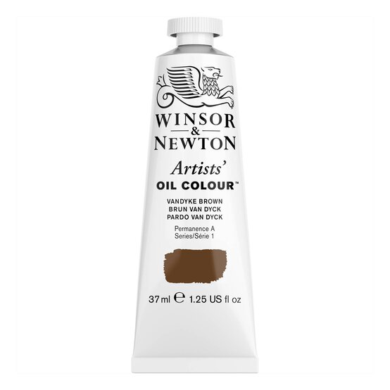 Winsor and Newton Artists Oil Colour Vandyke Brown 37ml image number 1